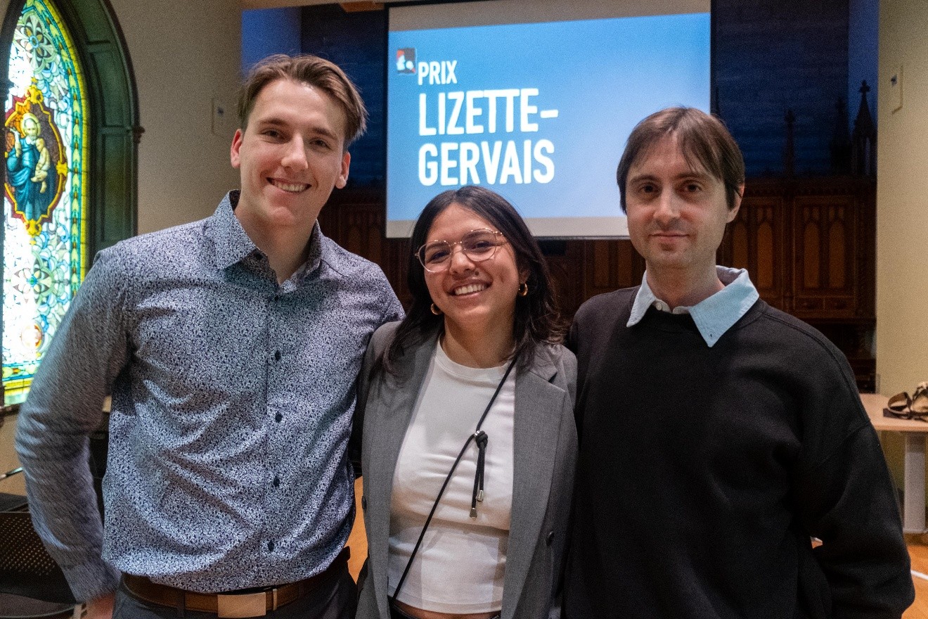 Mark Suciu, Pema Tournadre et Gabriel Lapointe aux prix Lizette-Gervais 2026